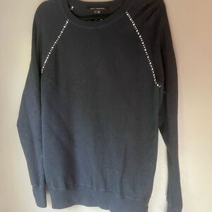 Skull Cashmere Navy Blue Crewneck Sweater